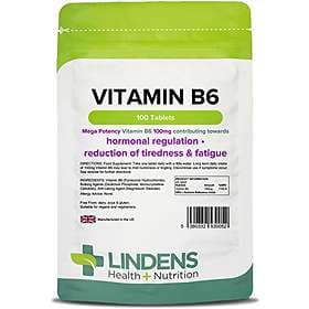 Lindens Vitamin B6 One A Day 100mg 100 Tablets
