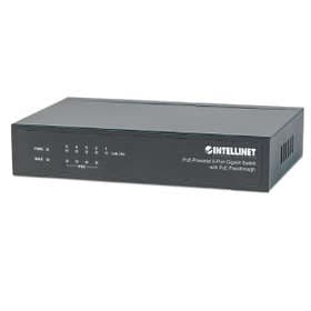Intellinet PoE-Powered 5-Port Gigabit Switch with PoE Passthrough (561082)
