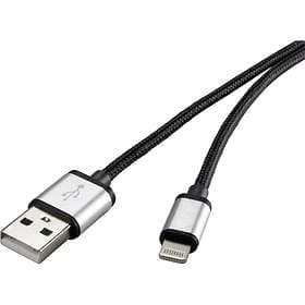 Renkforce Braided USB A - Lightning 0.5m