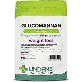 Lindens Glucomannan Konjac Fibre 500mg 360 Kapslar