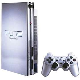 Sony PlayStation 2 (PS2) (incl. 2nd DualShock) - Silver