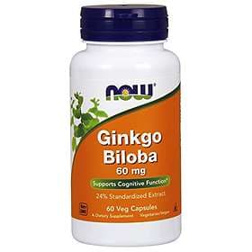Now Foods Ginkgo Biloba 60mg 60 Capsules