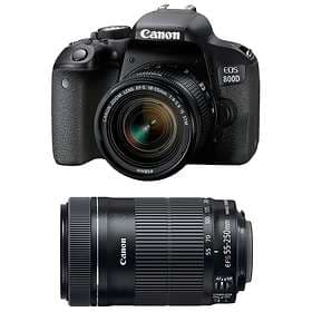 Canon EOS 800D + 18-55/3.5-5.6 IS STM + 55-250/4.0-5.6 IS STM