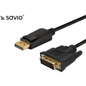 Savio DVI-D Dual Link - DisplayPort 1.8m