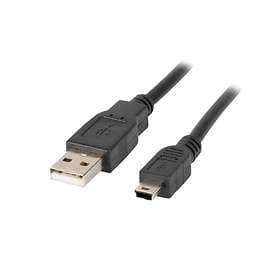 Lanberg Ferrite USB A - USB Mini-B 2.0 1.8m