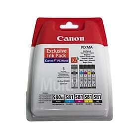 Canon PGI-580BK XL (Black) + CLI-581 (Black/Cyan/Magenta/Gul)