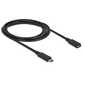DeLock SuperSpeed USB C - USB C 3.0 M-F 2m