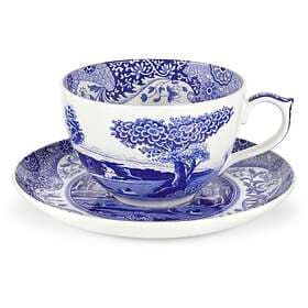 Spode Blue Italian Coffee Cup with Saucer 56cl