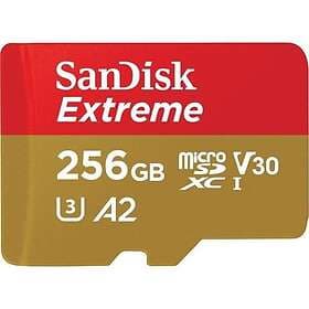 SanDisk Extreme microSDXC Class 10 UHS-I U3 V30 A2 160/90MB/s 256GB