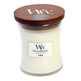 WoodWick Linen Medium Scented Candle