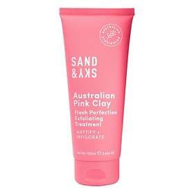 Sand & Sky Australian Pink Clay Flash Perfection Exfoliating Scrub 100ml