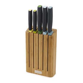 Joseph Joseph Elevate Bamboo Block Knife Set 5-pack