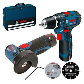 Bosch GSR 12V-15 + GWS 12V-76 (2x2.0Ah)