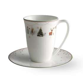 Wik & Walsøe Julemorgen Coffee Cup with Saucer 20cl