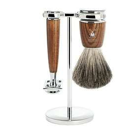 Mühle Rytmo Steamed Ash Safety Razor - Pure Badger (3-delar)