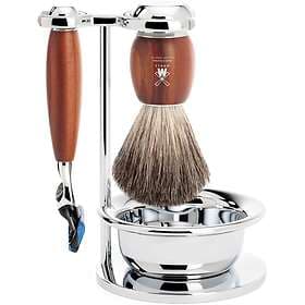 Mühle Vivo Plum Wood Fusion - Pure Badger (4-delar)