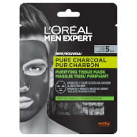 L'Oreal Men Expert Pure Charcoal Pur Charbon Purifying Tissue Mask 30g