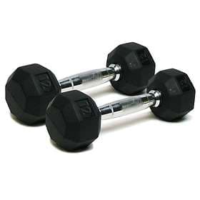 Spri Deluxe Rubber Dumbbell 5.4kg