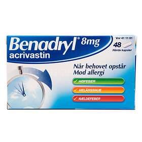 Benadryl Acrivastin 8mg 48 Capsules