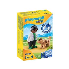Playmobil 1.2.3 70407 Vet with Dog