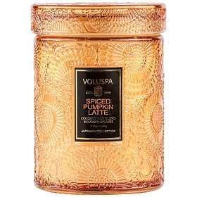 Voluspa Spiced Pumpkin Latte Small Glass Jar Candle