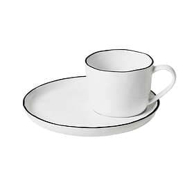 Broste Copenhagen Salt Cup with Saucer 10cl