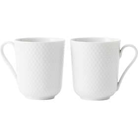 Lyngby Porcelæn Rhombe Mug 33cl 2-pack