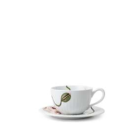 Kähler Hammershøi Tea Cup with Saucer 38cl