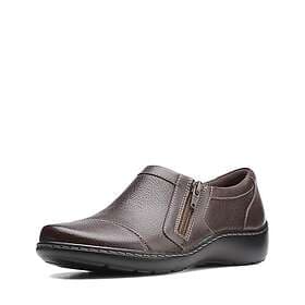 Clarks Women's Cora Giny Loafer Dark Brown Tumbled UK