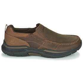 Skechers Men's Leather Expended Slip Brown On UK