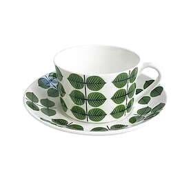 Gustavsbergs Porslinsfabrik Berså Tea Cup with Saucer 35cl