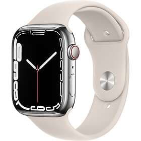 Apple Watch Series 7 4G 45mm Stainless Steel with Sport Band