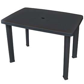 vidaXL Garden Table Anthracite 101x68x72 cm Plastic
