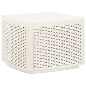 vidaXL Garden Table White 53x53x40 cm Plastic