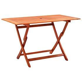 vidaXL Folding Garden Table 120x70x75 cm Solid Eucalyptus Wood