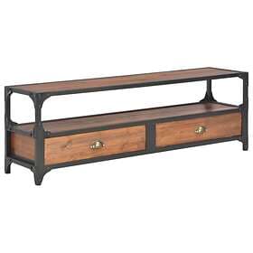 vidaXL TV Cabinet with 2 Drawers 120x30x40 cm Solid Pine Wood