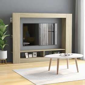 vidaXL TV Cabinet Sonoma Oak 152x22x113 cm Chipboard
