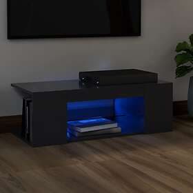 vidaXL TV Cabinet with LED Lights Grey 90x39x30 cm