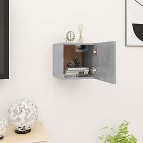 vidaXL Wall Mounted TV Cabinet Concrete Grey 30.5x30x30 cm