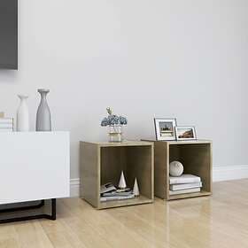 vidaXL TV Cabinets 2 pcs Sonoma Oak 37x35x37 cm Chipboard