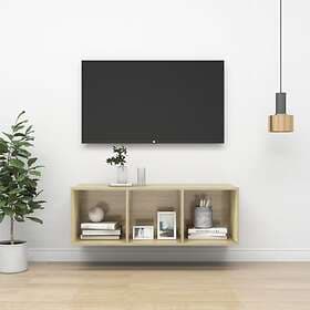 vidaXL Wall-mounted TV Cabinet Sonoma Oak 37x37x107 cm Chipboard