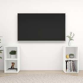 vidaXL TV Cabinets 2 pcs White 72x35x36.5 cm Chipboard