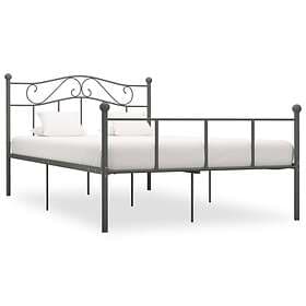 vidaXL Bed Frame Grey Metal 120x200 cm