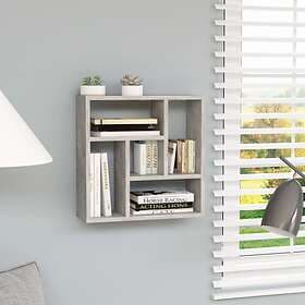 vidaXL Wall Shelf Concrete Grey 45.1x16x45.1 cm Chipboard