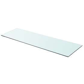 vidaXL Shelf Panel Glass Clear 90x30 cm