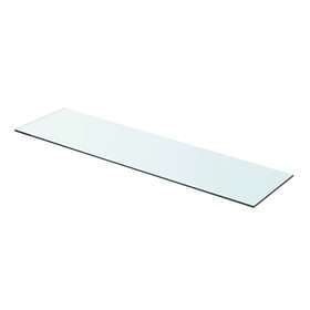 vidaXL Shelf Panel Glass Clear 80x20 cm