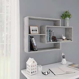 vidaXL Wall Shelves Concrete Grey 104x20x58.5 cm Chipboard