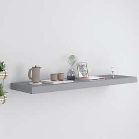 vidaXL Floating Wall Shelf Grey 90x23.5x3.8 cm MDF