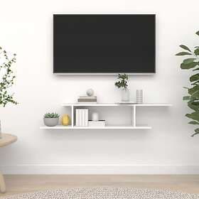 vidaXL Wall-Mounted TV Shelf 125x18x23 cm Chipboard