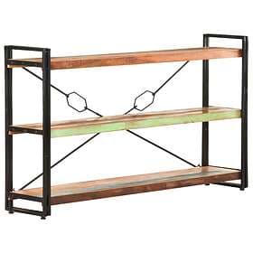 vidaXL 3-Tier Bookcase 140x30x80 cm Solid Reclaimed Wood
